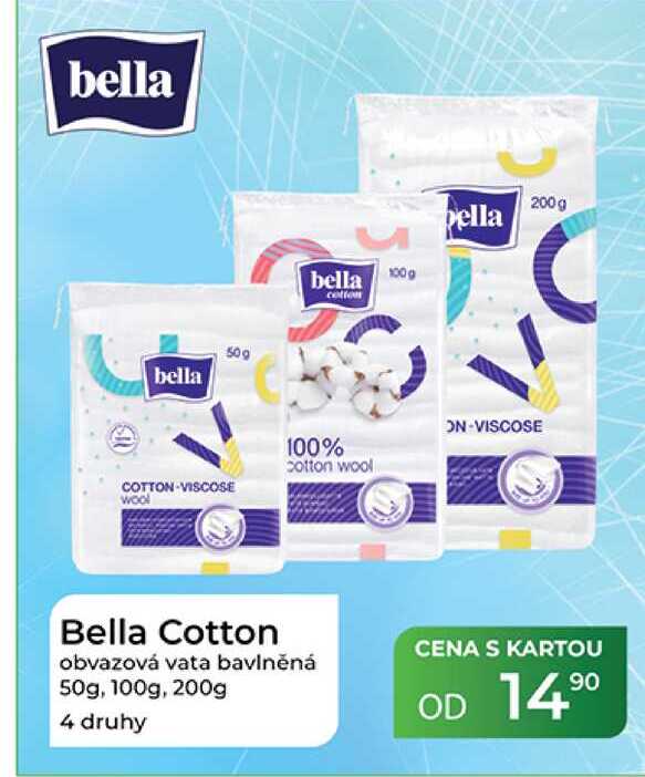 Bella Cotton obvazová vata bavlněná 50g,100g, 200g 