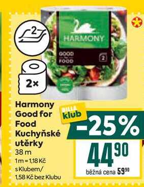 Harmony Good for Food Kuchyňské utěrky 38 m