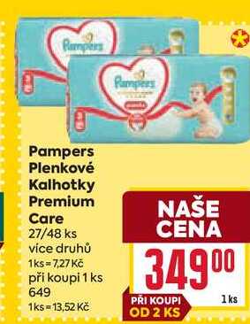 Pampers Plenkové Kalhotky Premium Care 27/48 ks