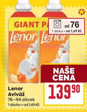 Lenor Aviváž 76-94 dávek