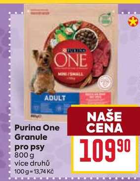Purina One Granule pro psy 800 g