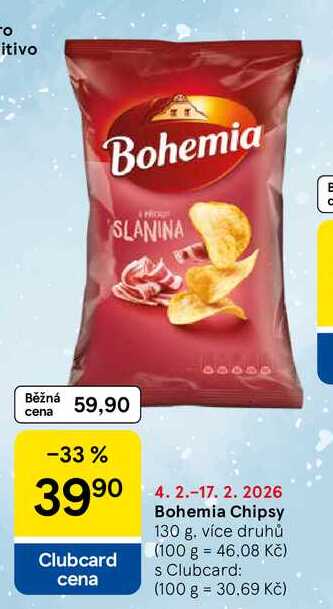 Bohemia Chipsy, 130 g