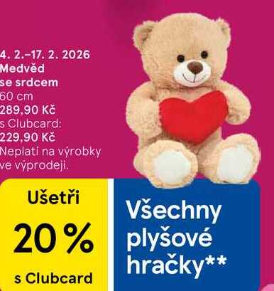 Medvěd se srdcem, 60 cm