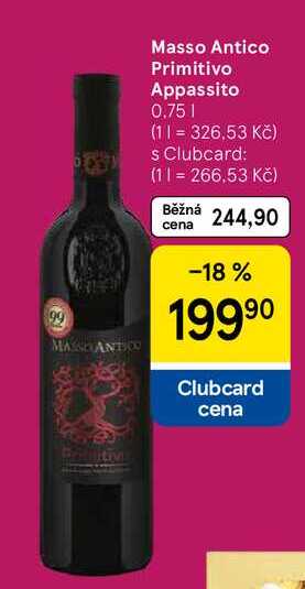 Masso Antico Primitivo Appassito, 0.75 l