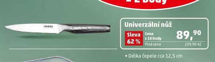 Univerzální nůž Délka čepele cca 12,5 cm 