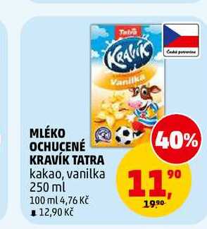 MLÉKO OCHUCENÉ KRAVÍK TATRA, 250 ml