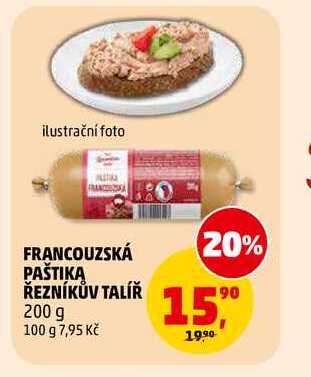 FRANCOUZSKÁ PAŠTIKA ŘEZNÍKŮV TALÍŘ, 200 g 