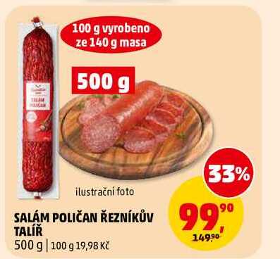 SALÁM POLIČAN ŘEZNÍKŮV TALÍŘ, 500 g
