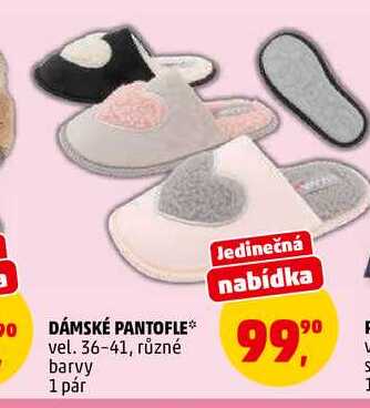 DÁMSKÉ PANTOFLE, 1 pár