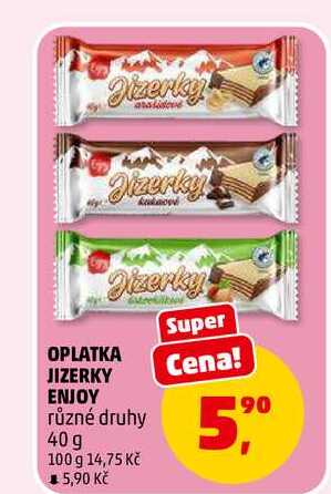 OPLATKA JIZERKY ENJOY, 40 g 