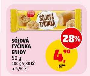 SÓJOVÁ TYČINKA ENJOY, 50 g