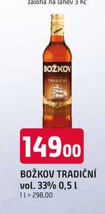 Božkov Tradiční 33 % 0,5l 0.5l