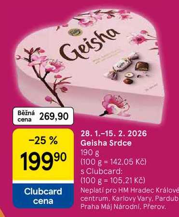 Geisha Srdce, 190 g