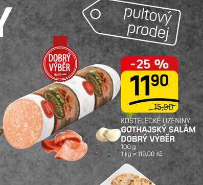GOTHAJSKÝ SALÁM DOBRÝ VÝBĚR 100 g 