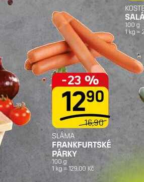 FRANKFURTSKÉ PÁRKY 100 g