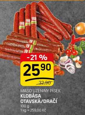 KLOBÁSA OTAVSKÁ/DRAČÍ 100 g 