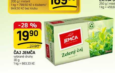 ČAJ JEMČA vybrané druhy 30 g