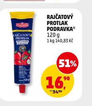 RAJČATOVÝ PROTLAK PODRAVKA, 120 g 