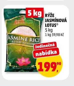 RÝŽE JASMÍNOVÁ LOTUS, 5 kg