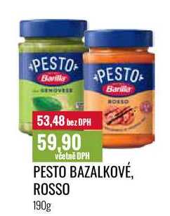PESTO BAZALKOVÉ, ROSSO 190g