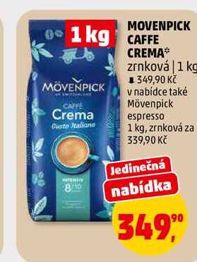 MOVENPICK CAFFE CREMA zrnková, 1 kg