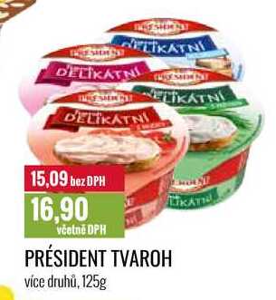 PRÉSIDENT TVAROH 125g