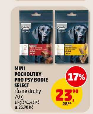 MINI POCHOUTKY PRO PSY BODIE SELECT, 70 g