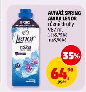 AVIVÁŽ SPRING AWAK LENOR, 987 ml 