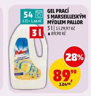 GEL PRACÍ SMARSEILLESKÝM MÝDLEM PALLOR, 3 l