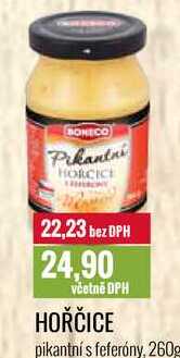 HOŘČICE pikantní s feferóny, 260g