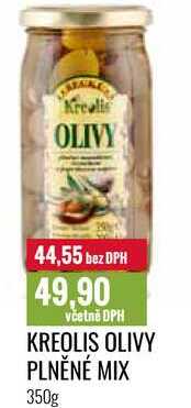 KREOLIS OLIVY PLNĚNÉ MIX 350g 