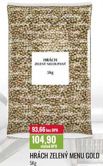 HRÁCH ZELENÝ MENU GOLD 5Kg 