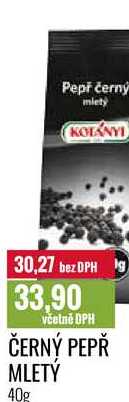 ČERNÝ PEPŘ MLETÝ 40g 