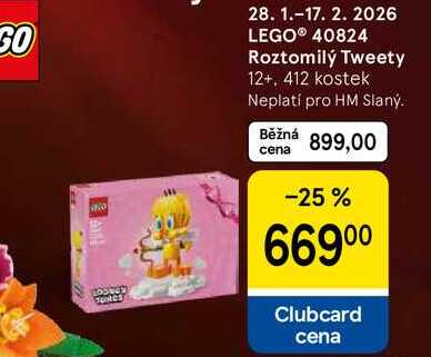 LEGO® 40824 Roztomilý Tweety 12+, 412 kostek