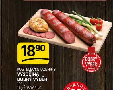 VYSOČINA DOBRÝ VÝBĚR 100 g