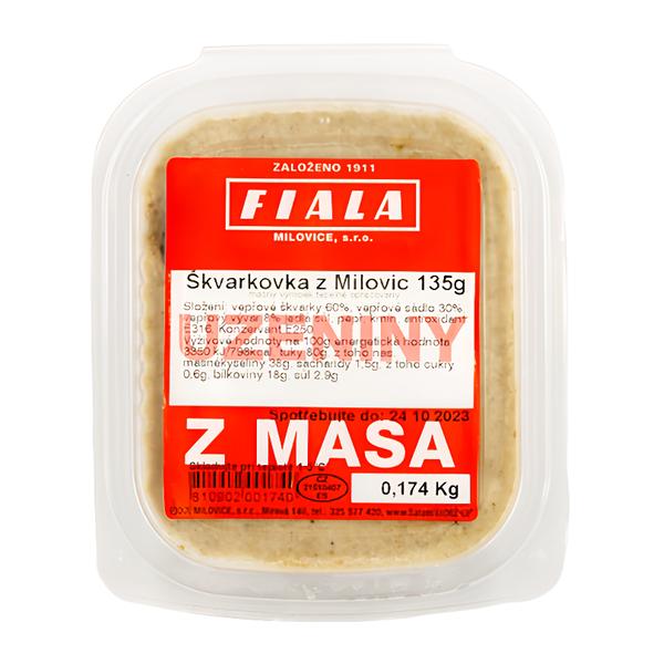 Fiala uzeniny z masa Škvarková pomazánka z Milovic