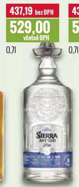 SIERRA TEQUILA ANTIGUO PLATA 0,7l
