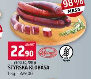 ŠTÝRSKÁ KLOBÁSA 1 kg 
