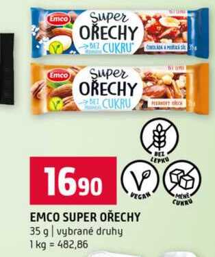 EMCO SUPER OŘECHY 35 g vybrané druhy 
