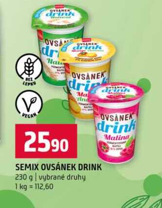 SEMIX OVSÁNEK DRINK 230 g vybrané druhy
