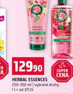 HERBAL ESSENCES 250-350 ml vybrané druhy 