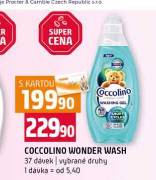 COCCOLINO WONDER WASH 37 dávek vybrané druhy 