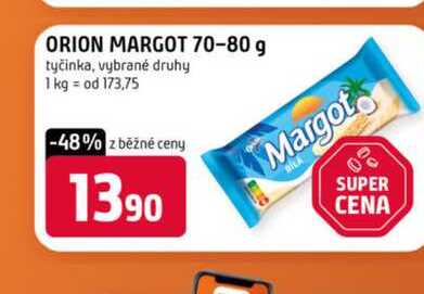 ORION MARGOT 70-80 g tyčinka, vybrané druhy