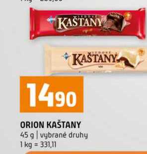 ORION KAŠTANY 45 g vybrané druhy 