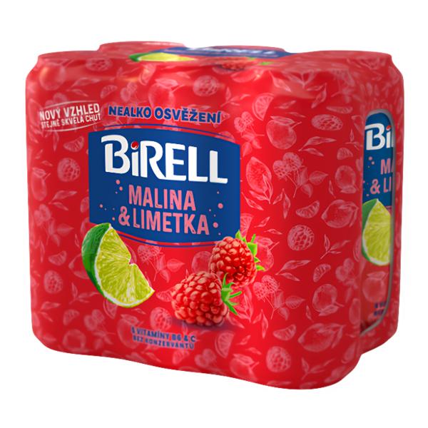Birell Ochucený limetka/malina nealkoholické pivo 6x500ml