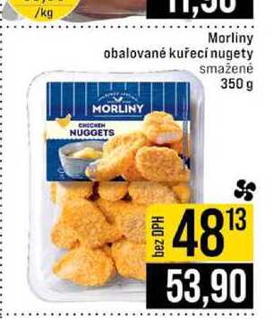 Morliny obalované kuřecí nugety smažené 350 g