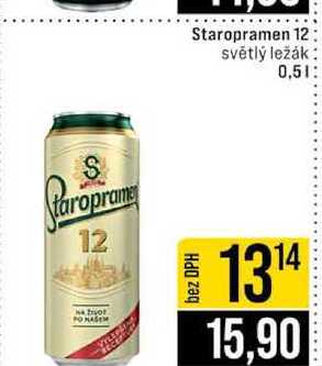 Staropramen 12 světlý ležák 0,5l