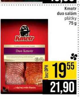Kmotr duo salám plátky 75g 