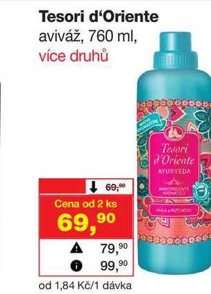Tesori d'Oriente aviváž, 760 ml