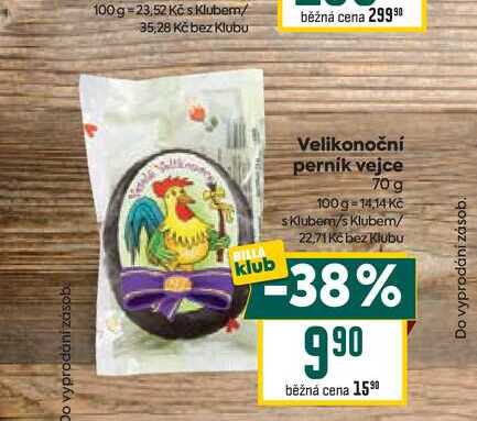 Velikonoční perník vejce 70g